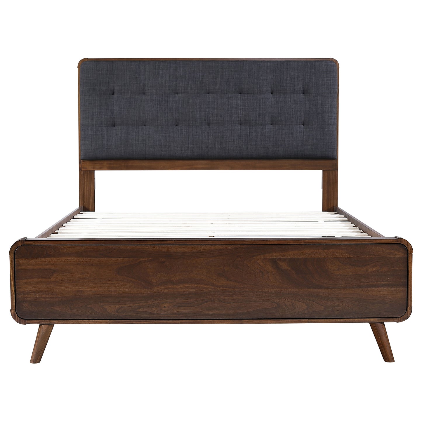 Robyn Wood Queen Platform Bed Dark Walnut