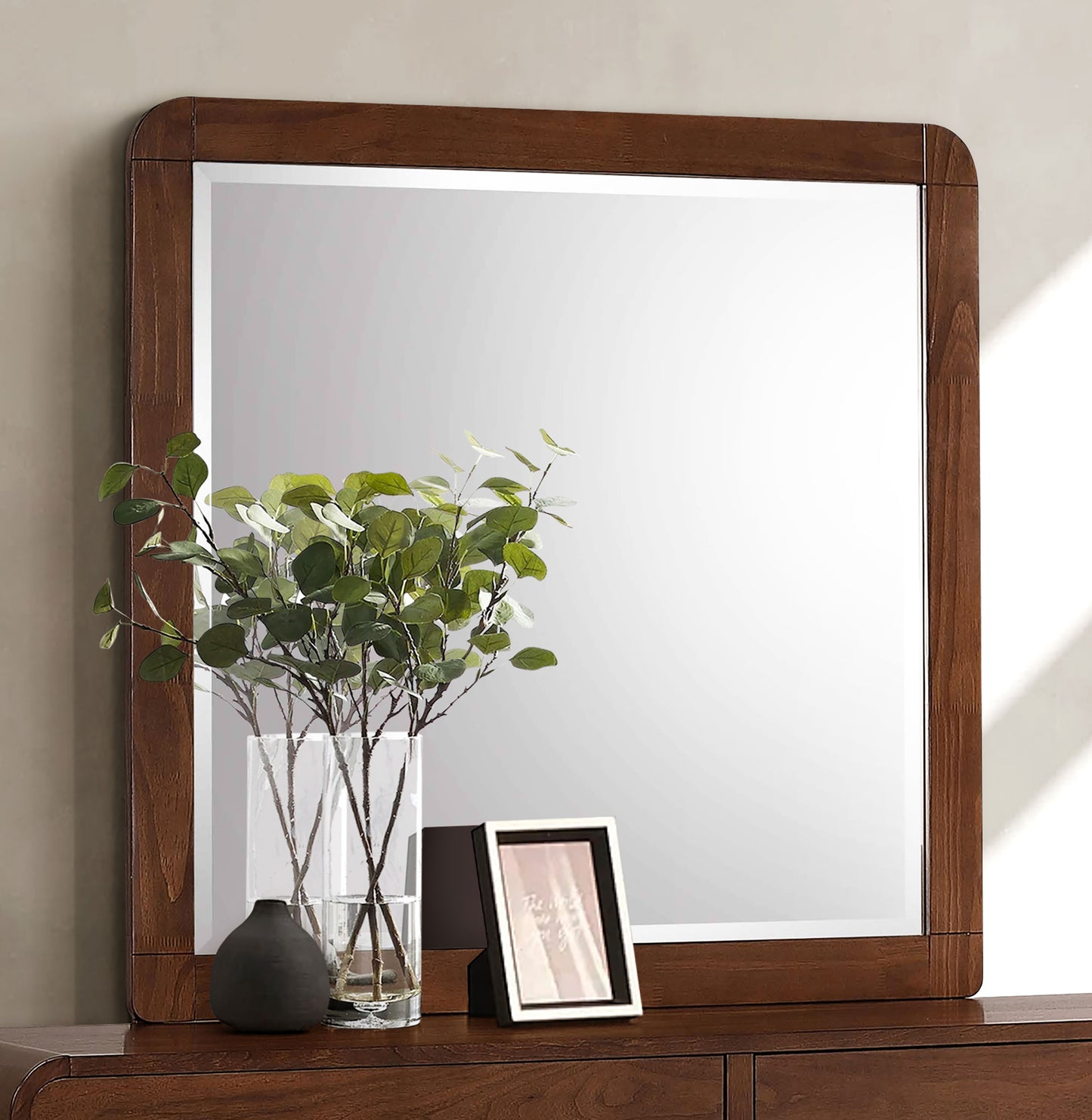 Robyn Dresser Mirror Dark Walnut