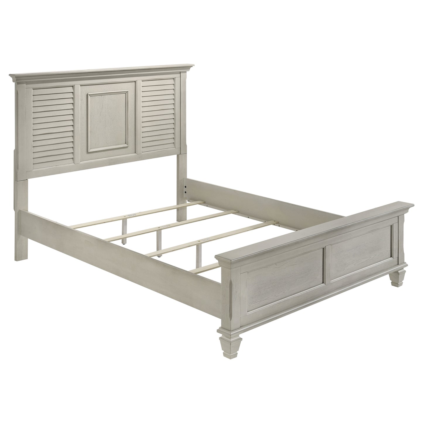 Franco 5-piece Queen Bedroom Set Distressed White