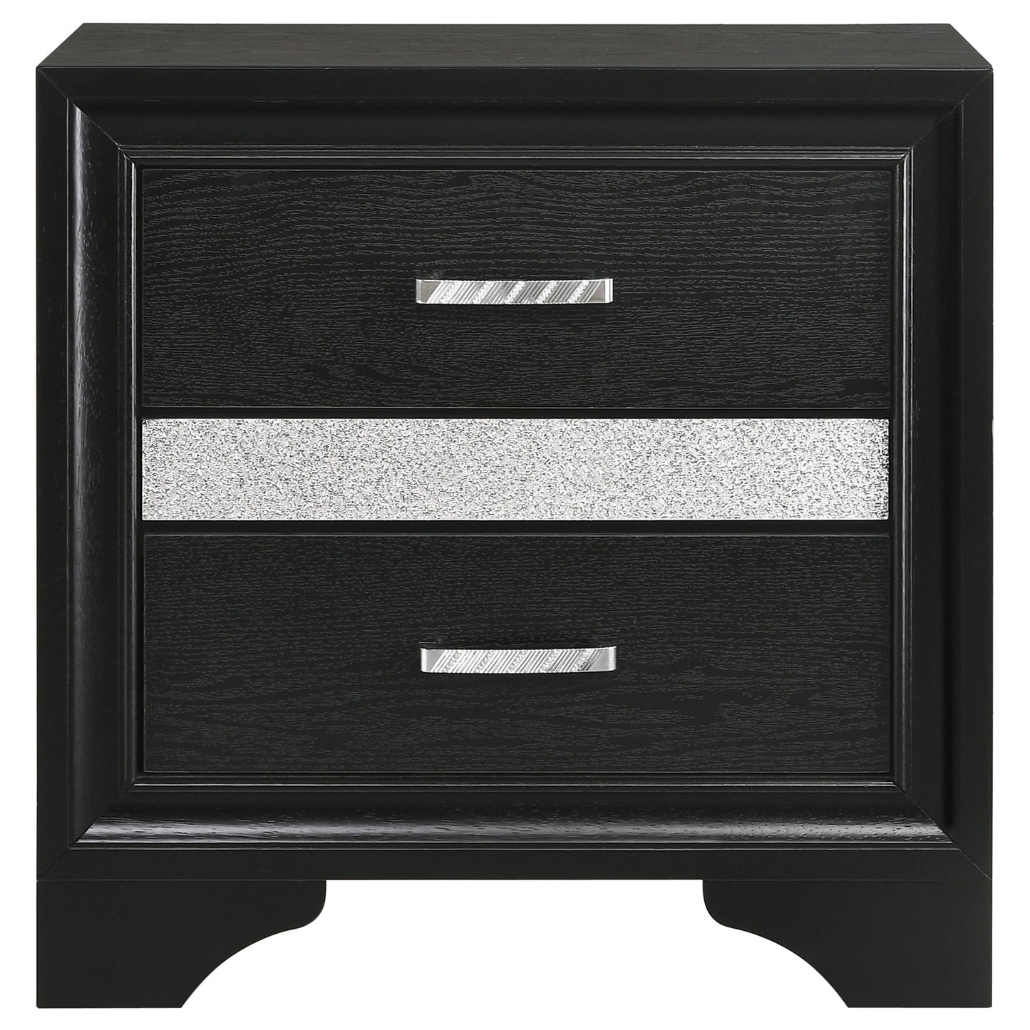 Miranda 3-drawer Nightstand Black