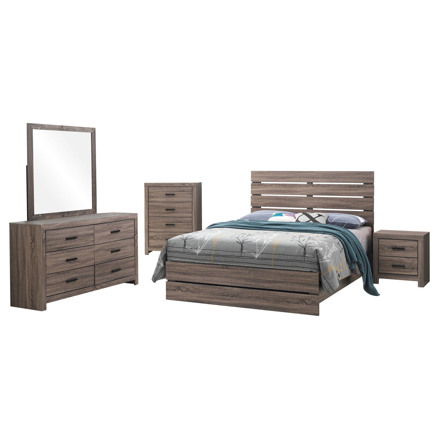Brantford 5-piece Queen Bedroom Set Barrel Oak