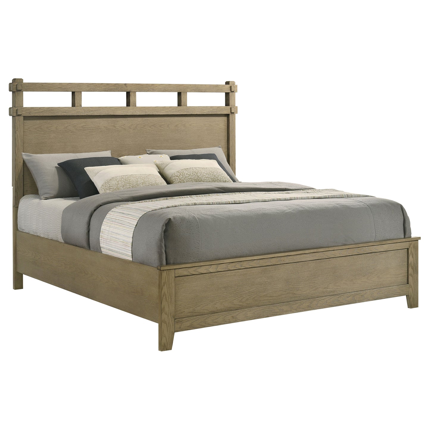 Hazlewood 59-inch Eastern King Panel Bed Vineyard Oak
