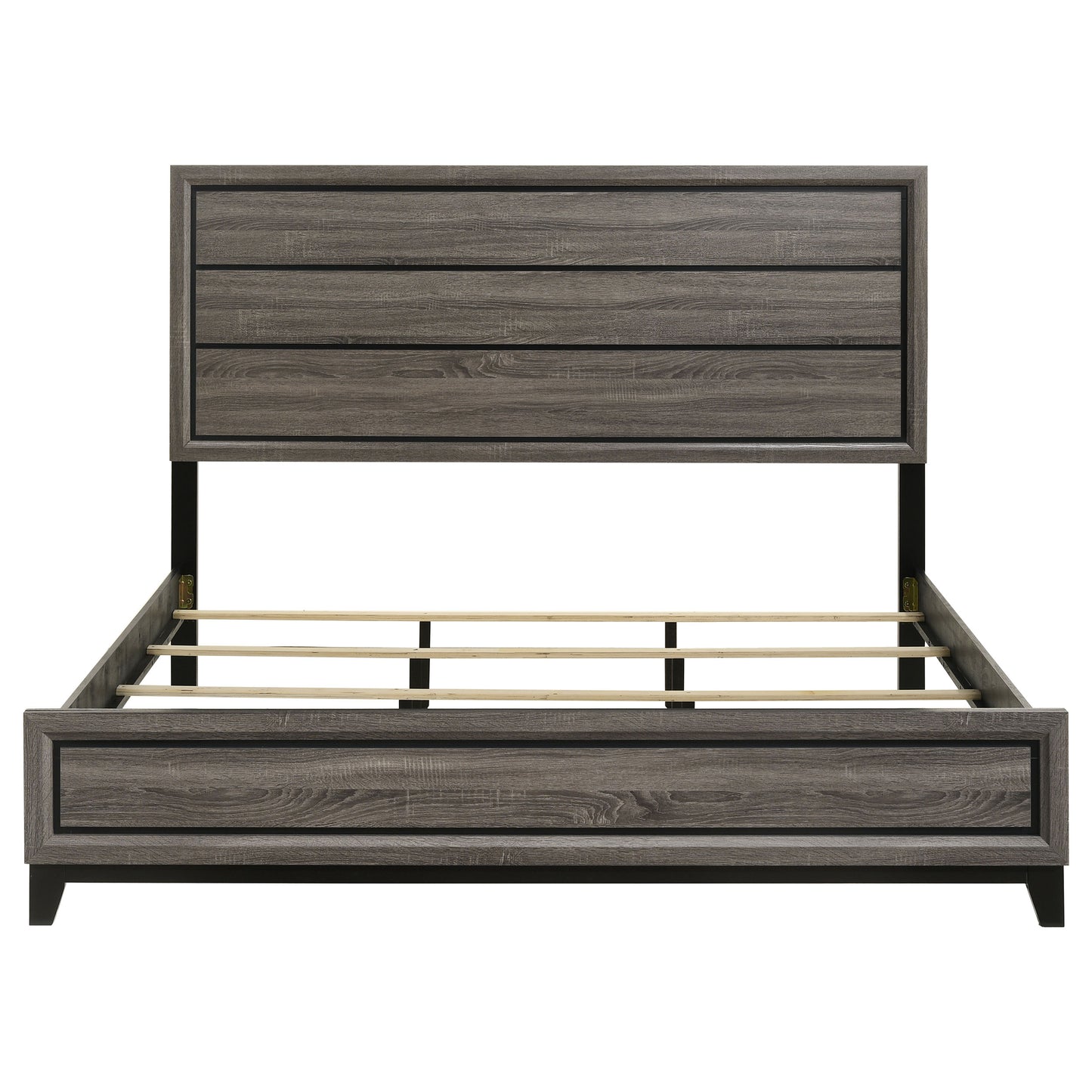 Watson Wood Eastern King Panel Bed Grey Oak