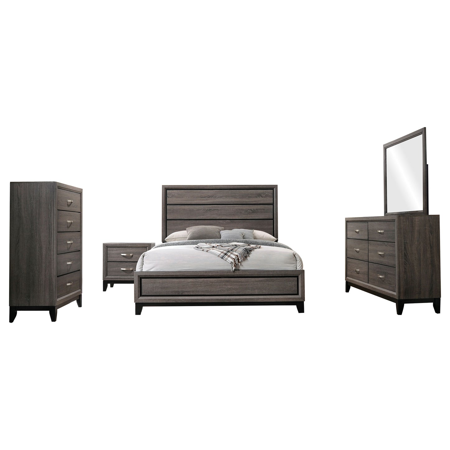 Watson 5-piece California King Bedroom Set Grey Oak