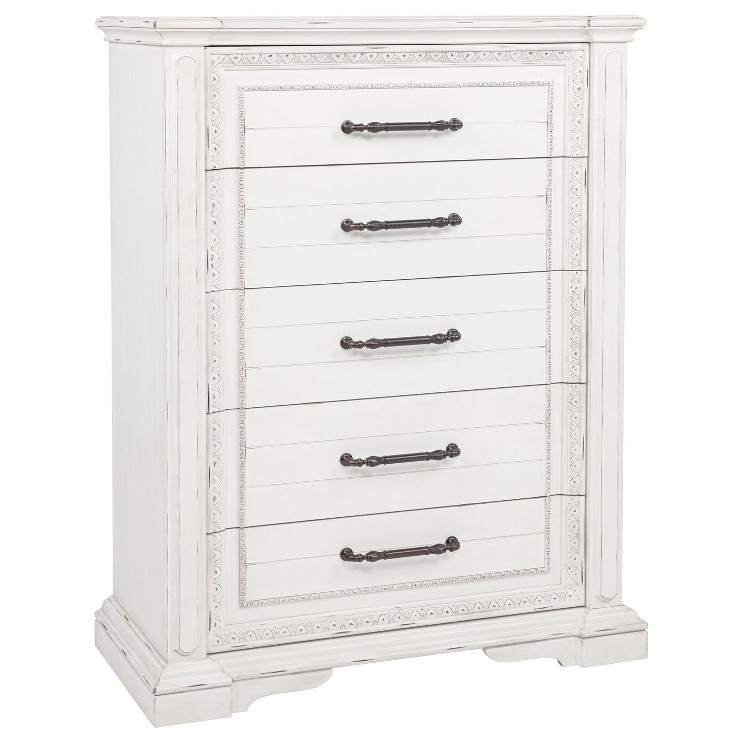 McKinney 5-drawer Bedroom Chest of Drawers Vintage White