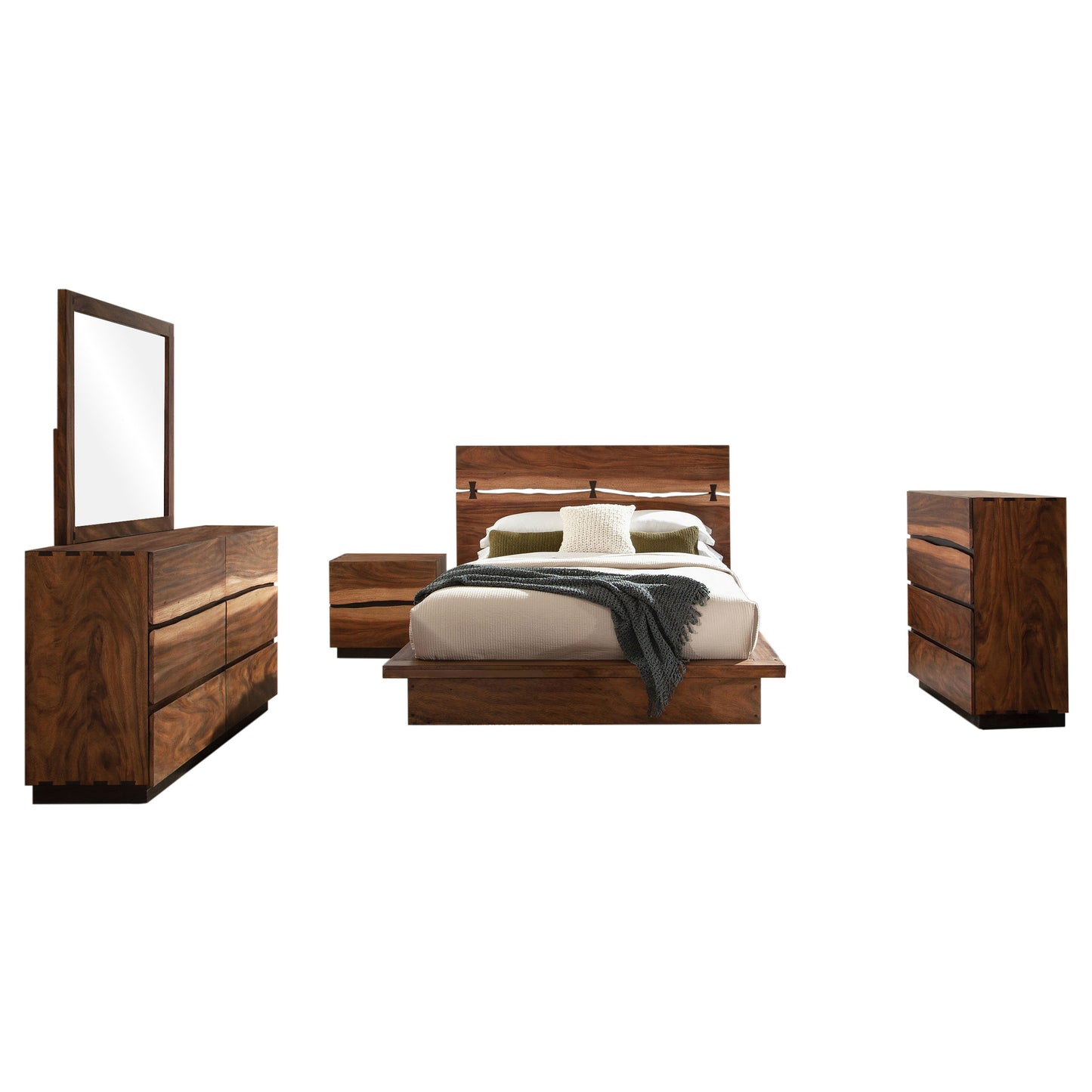 Winslow 5-piece California King Bedroom Set Smokey Walnut
