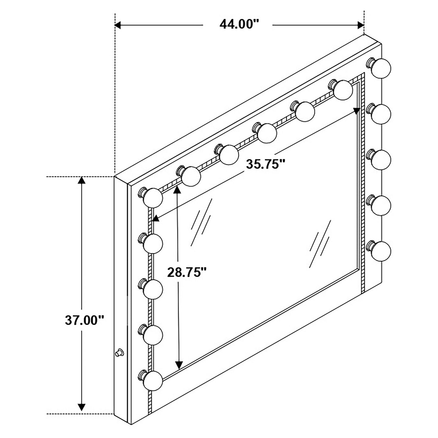 Eleanor Dresser Mirror Metallic Mercury