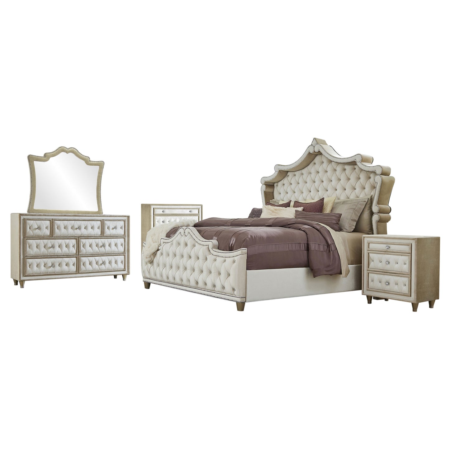 Antonella 5-piece California King Bedroom Set Ivory