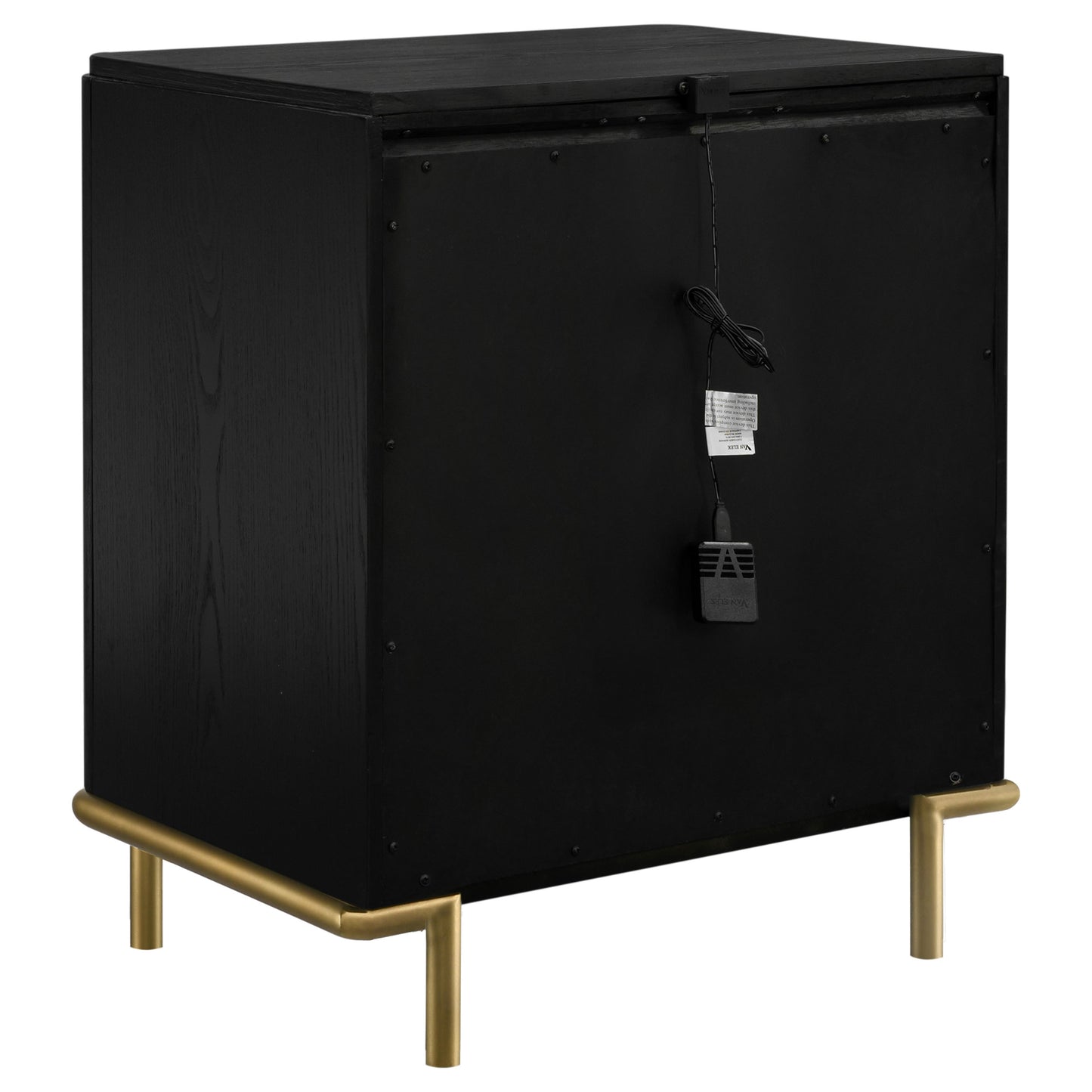 Arini 3-drawer Nightstand Black