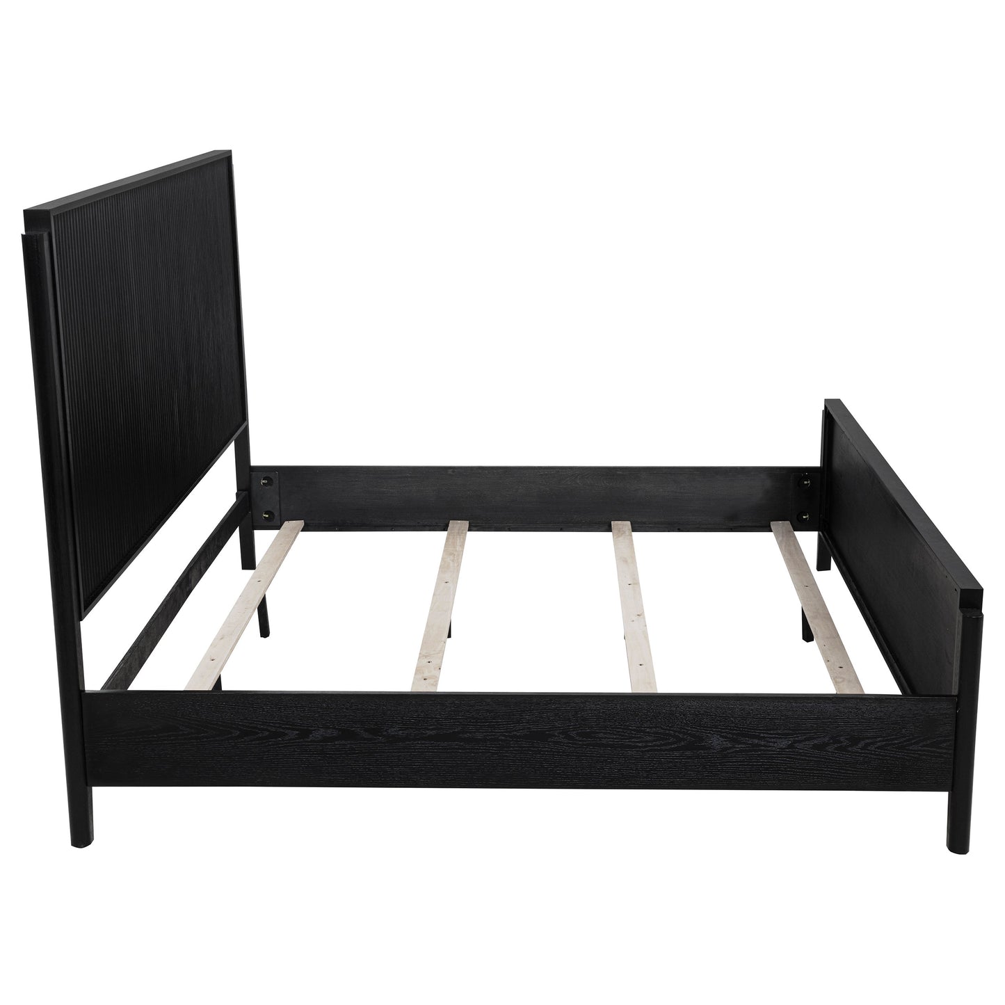 Brookmead Wood Eastern King Panel Bed Black
