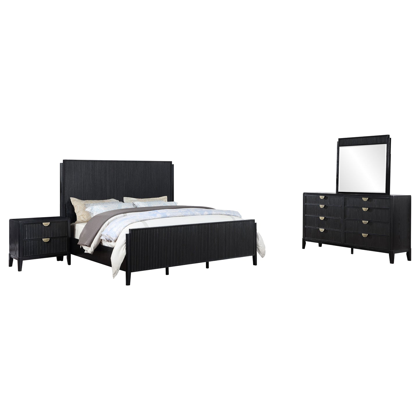 Brookmead 4-piece California King Bedroom Set Black