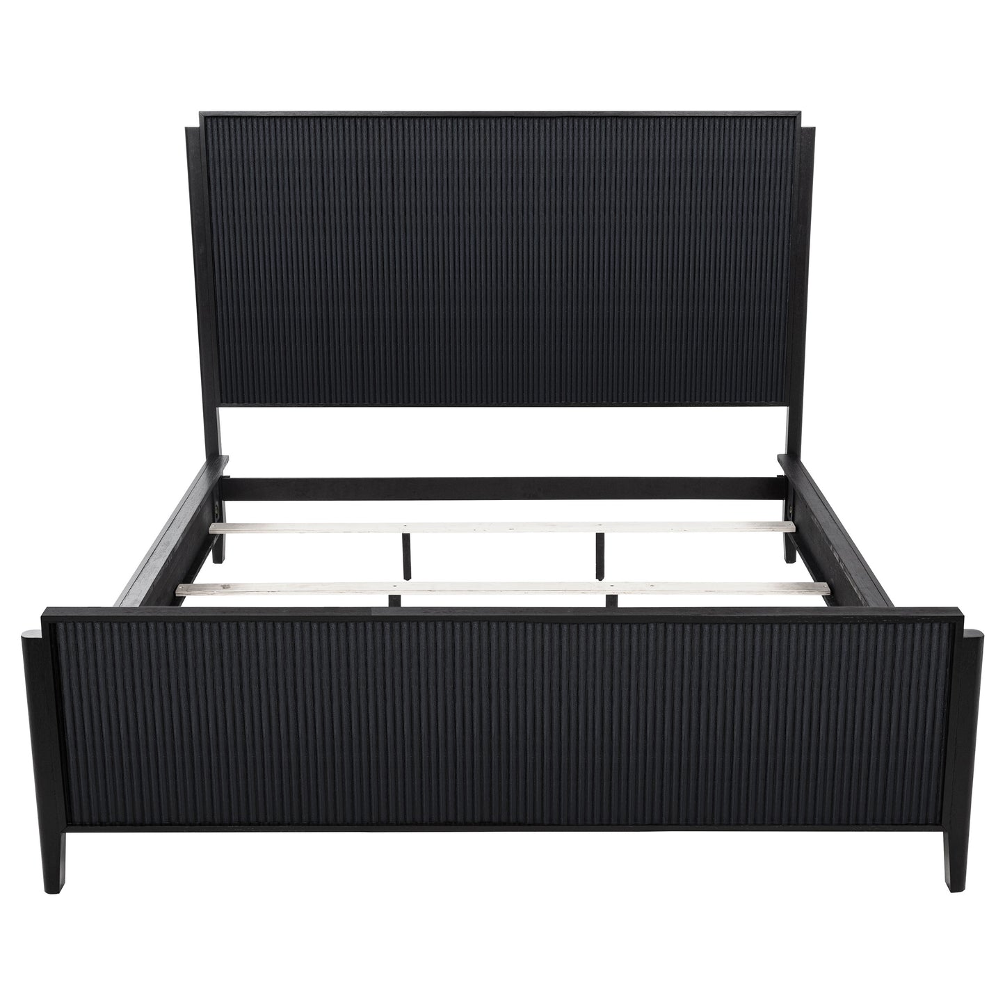 Brookmead Wood California King Panel Bed Black