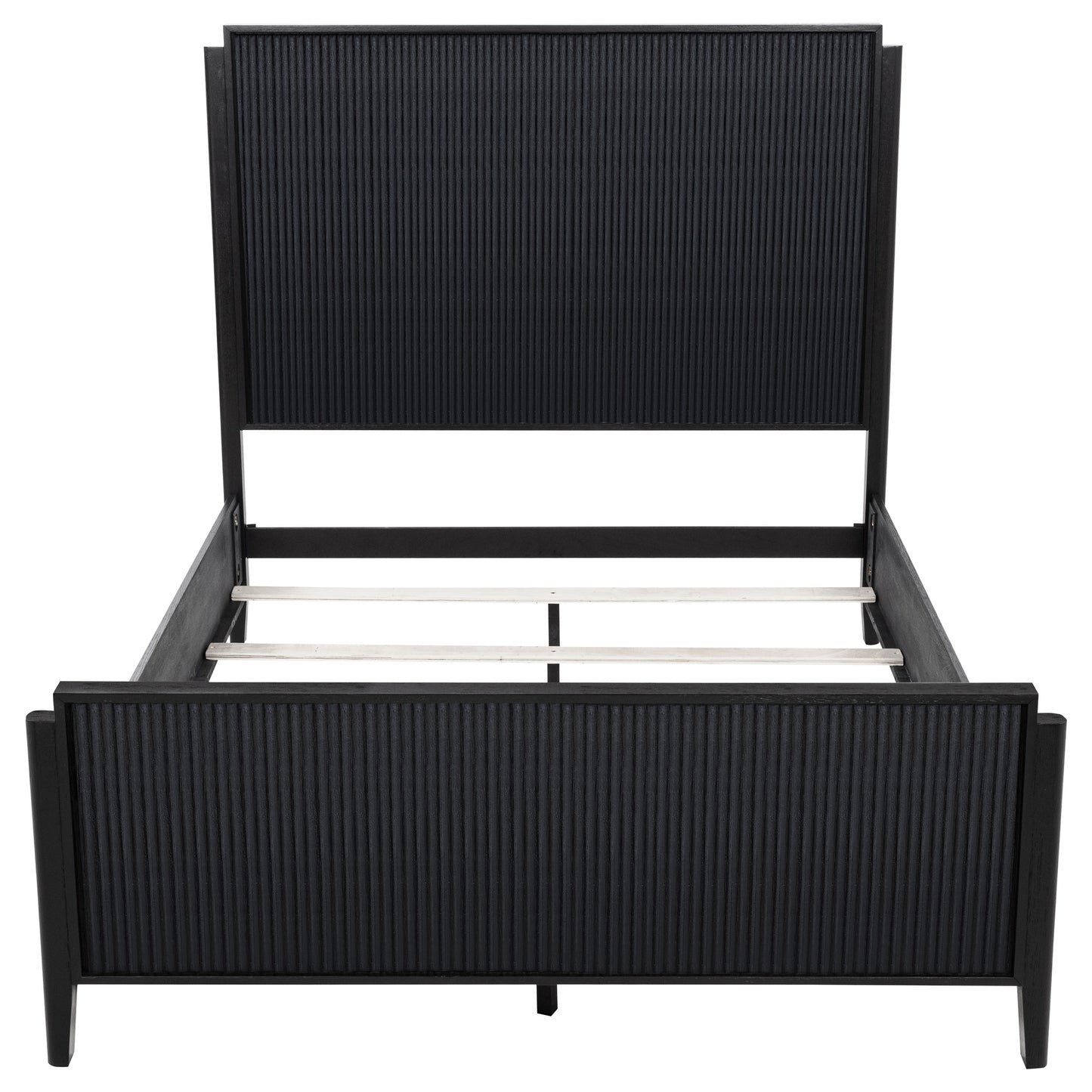 Brookmead Wood Queen Panel Bed Black