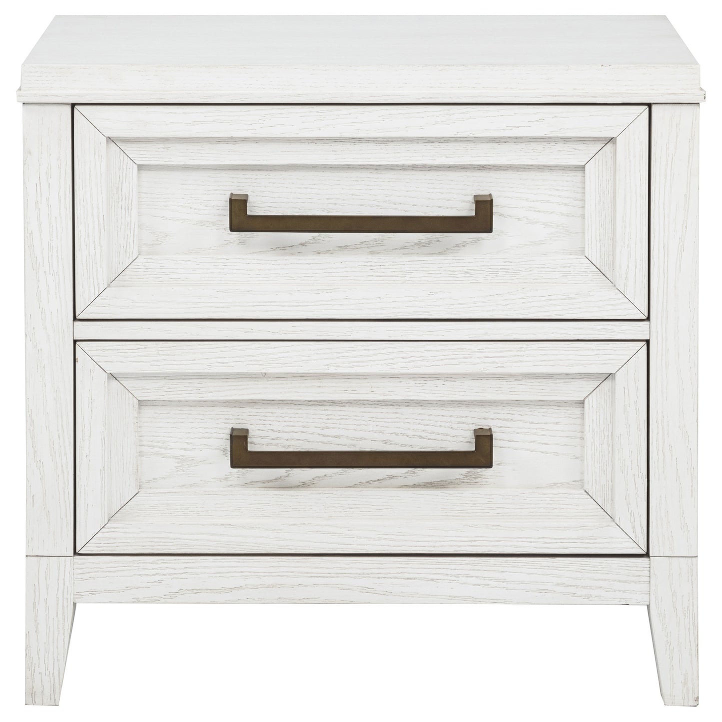 Marielle 2-drawer Nightstand Bedside Table Distressed White