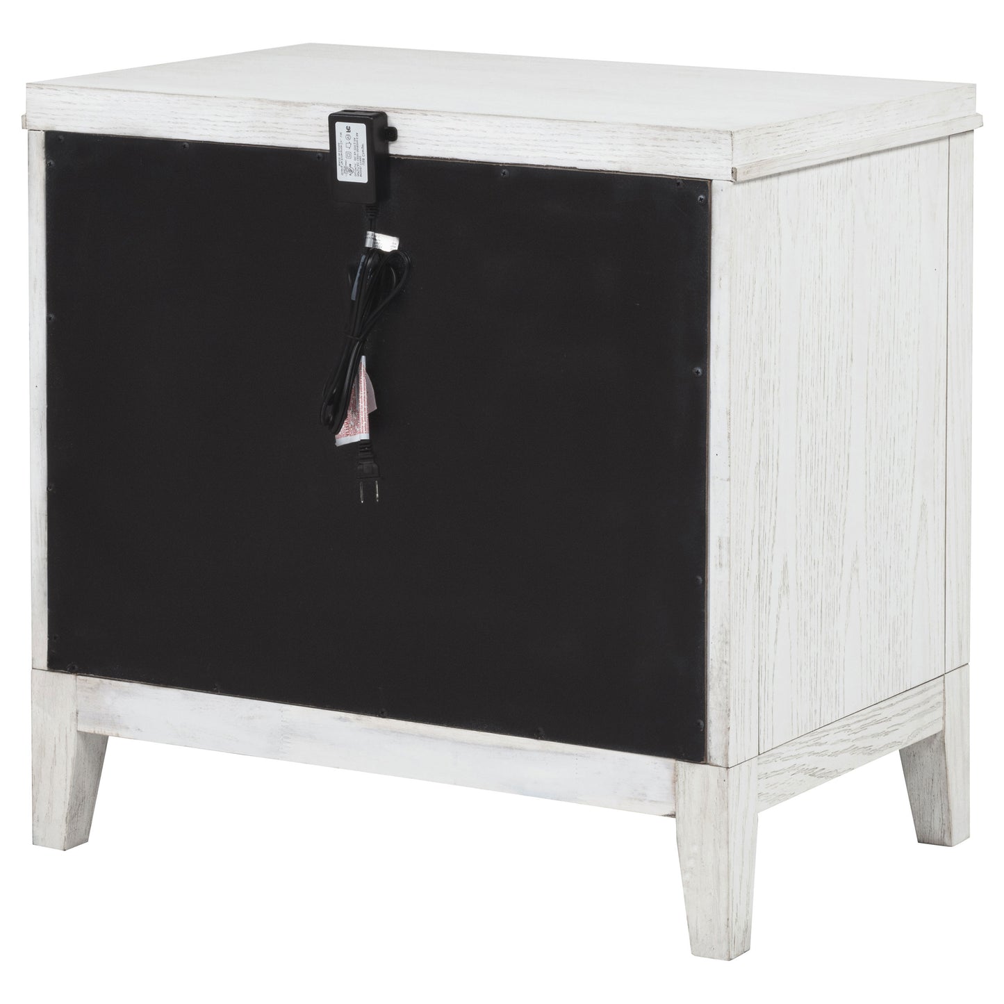 Marielle 2-drawer Nightstand Bedside Table Distressed White