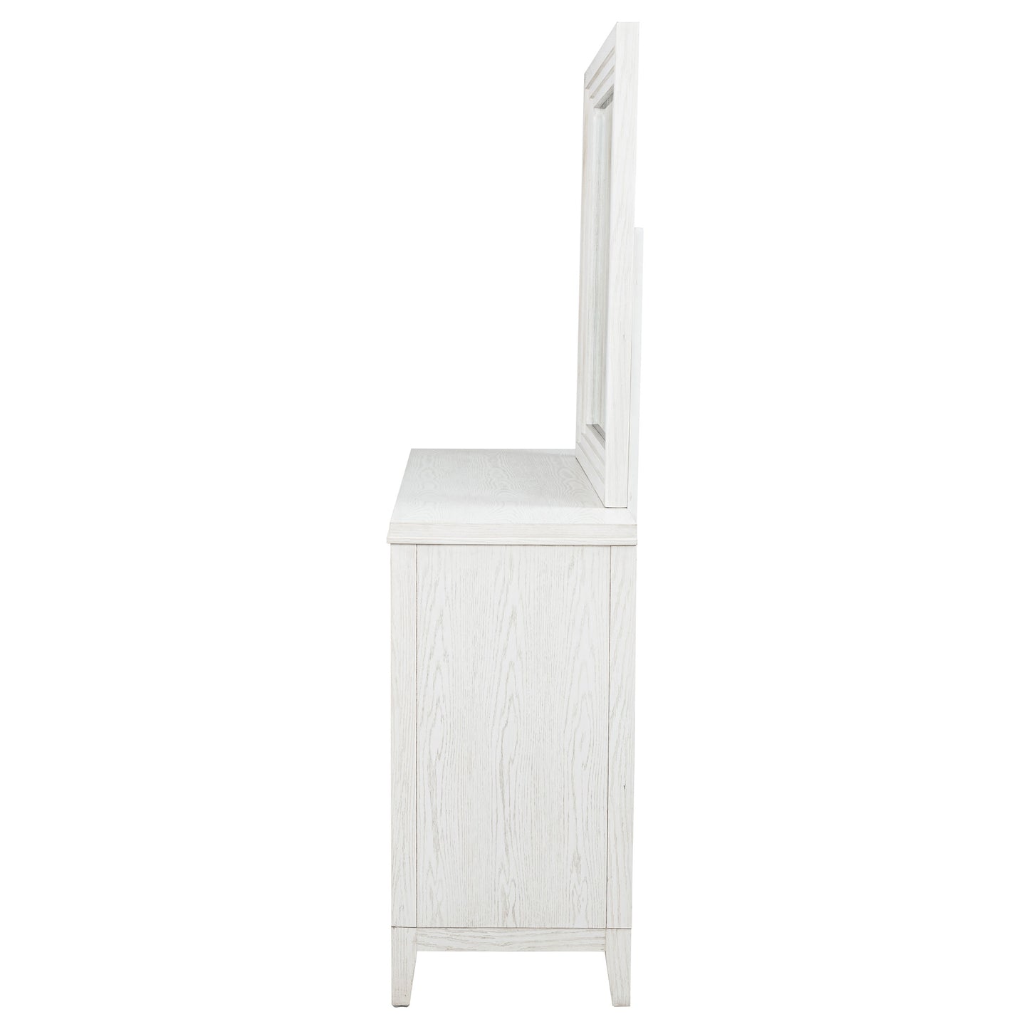 Marielle 6-drawer Dresser with Mirror Distressed White