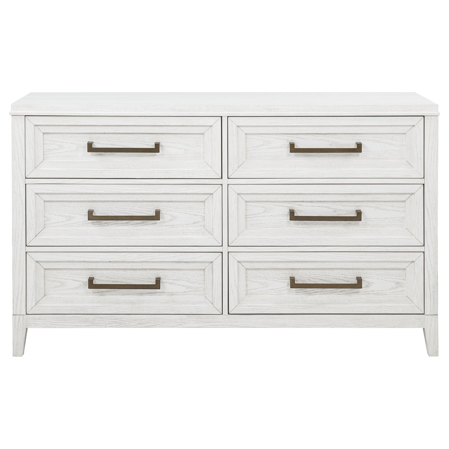 Marielle 6-drawer Bedroom Dresser Distressed White
