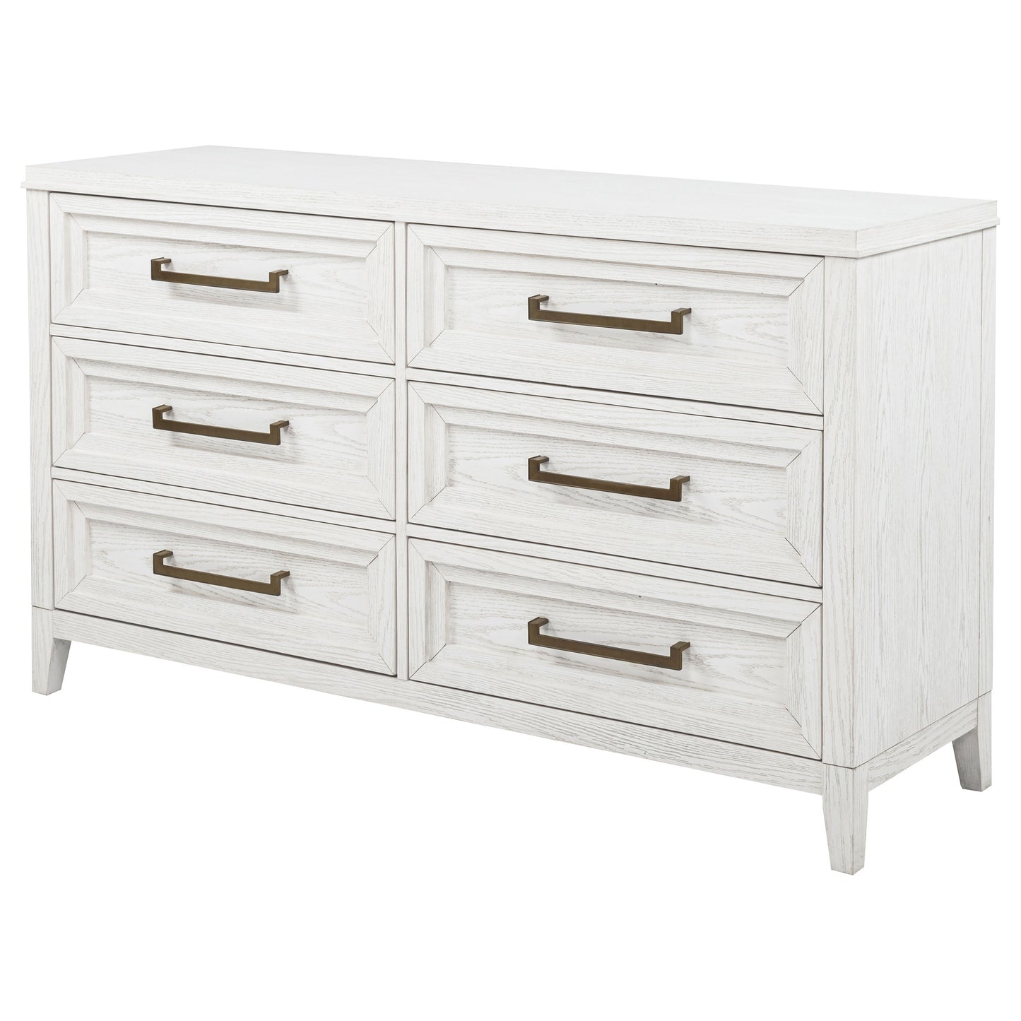 Marielle 6-drawer Bedroom Dresser Distressed White