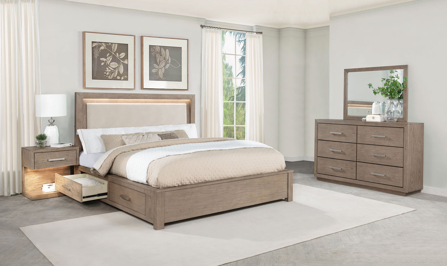 Kenora 4-piece California King Bedroom Set Barley Brown