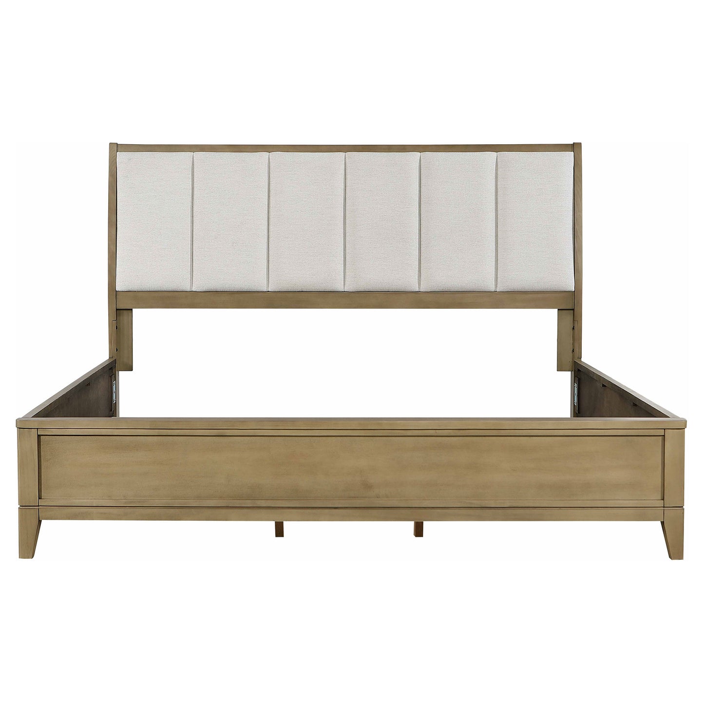 Granada Upholstered Eastern King Panel Bed Natural Pine