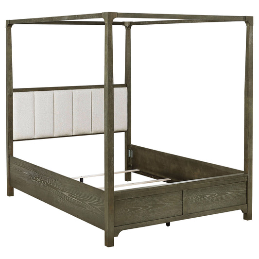 Gran Park Queen Canopy Bed Dark Cocoa