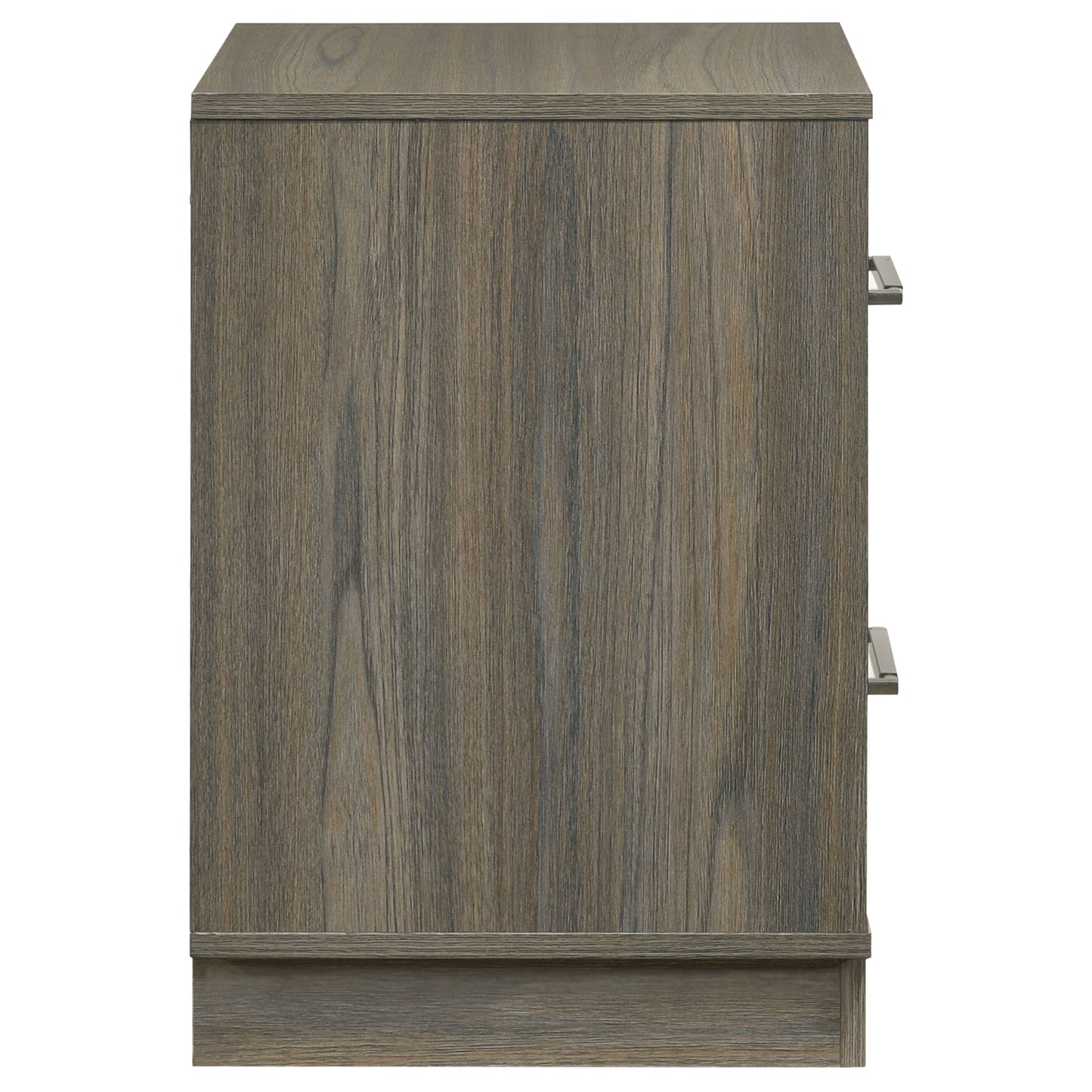 Fenwick 2-drawer Nightstand Bedside Table Grey Oak