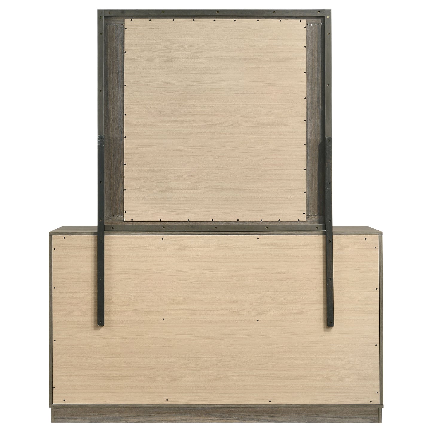 Fenwick 9-drawer Dresser with Mirror Grey Oak