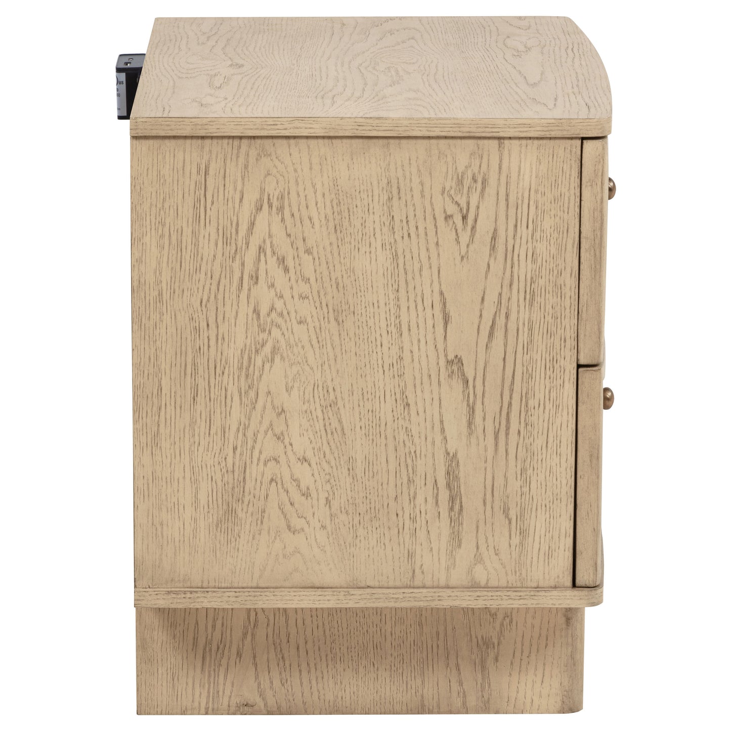 Kailani 2-drawer Nightstand Bedside Table Beige Oak