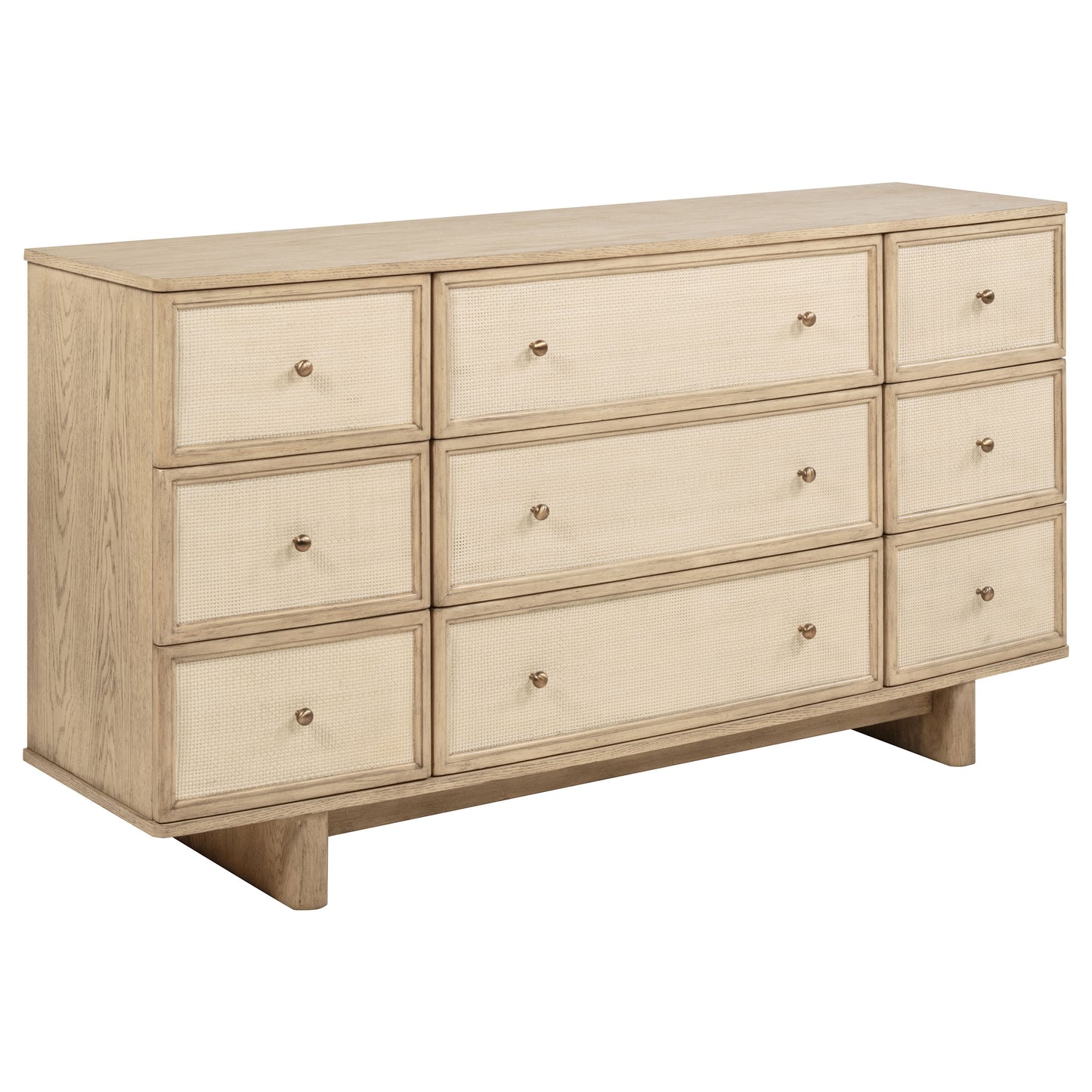 Kailani 9-drawer Dresser Cabinet Beige Oak