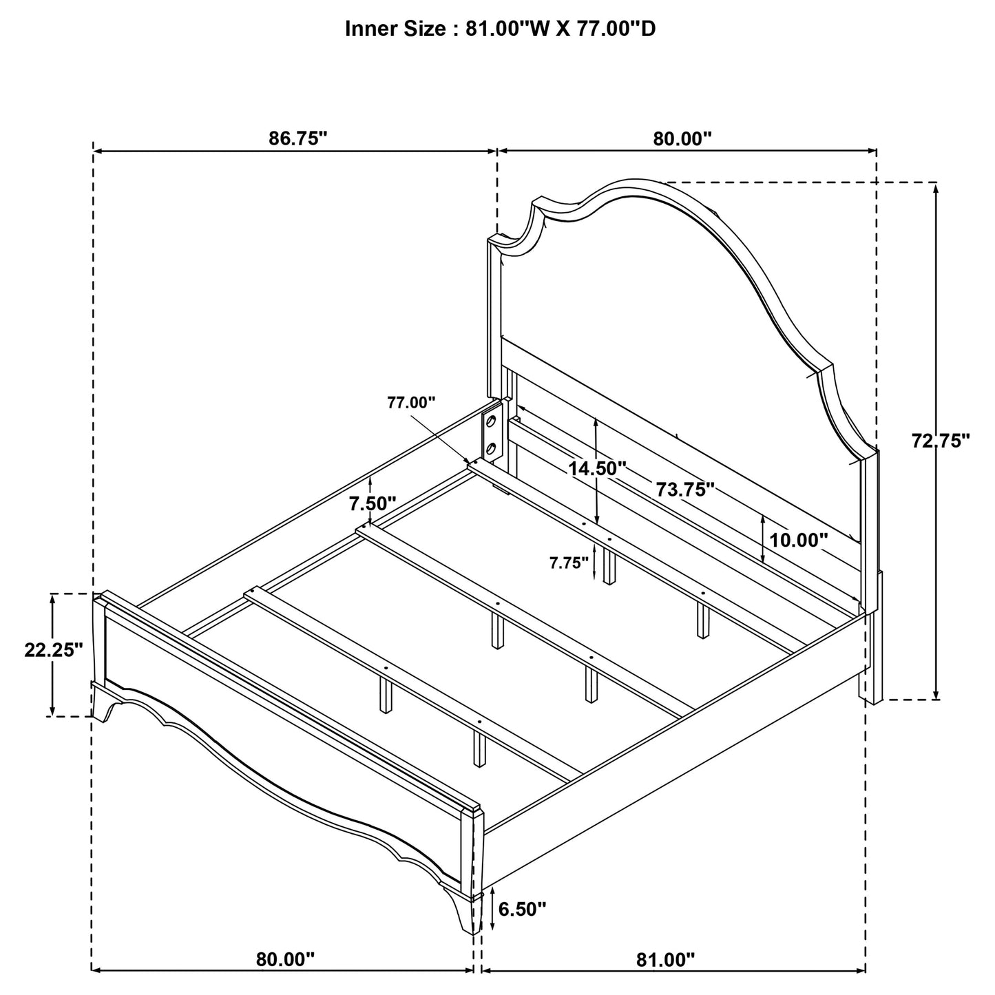 Revello 5-piece Eastern King Bedroom Set Washed Mango