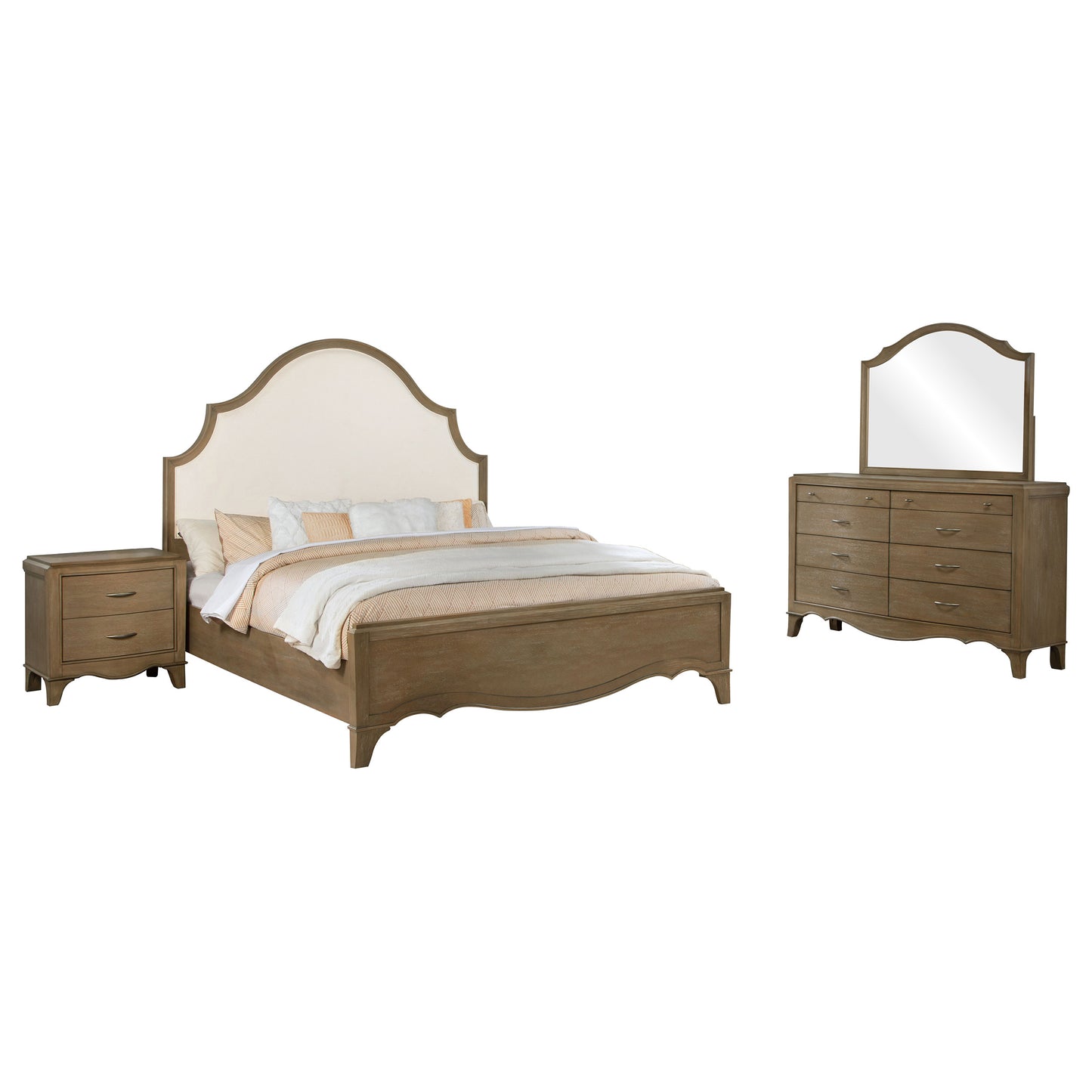 Revello 4-piece California King Bedroom Set Washed Mango