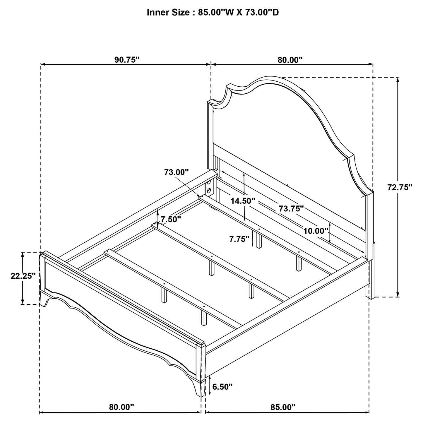 Revello 4-piece California King Bedroom Set Washed Mango