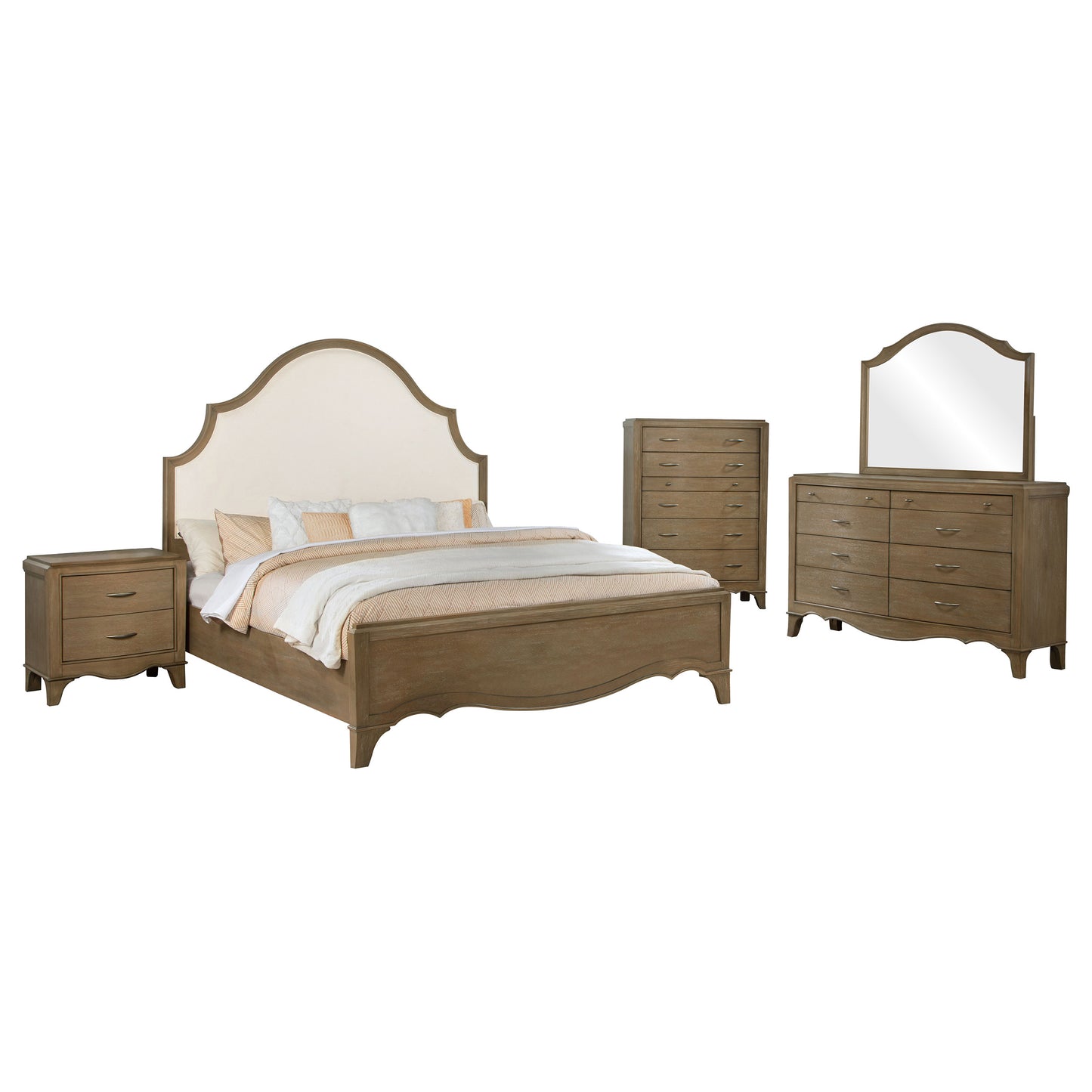 Revello 5-piece California King Bedroom Set Washed Mango