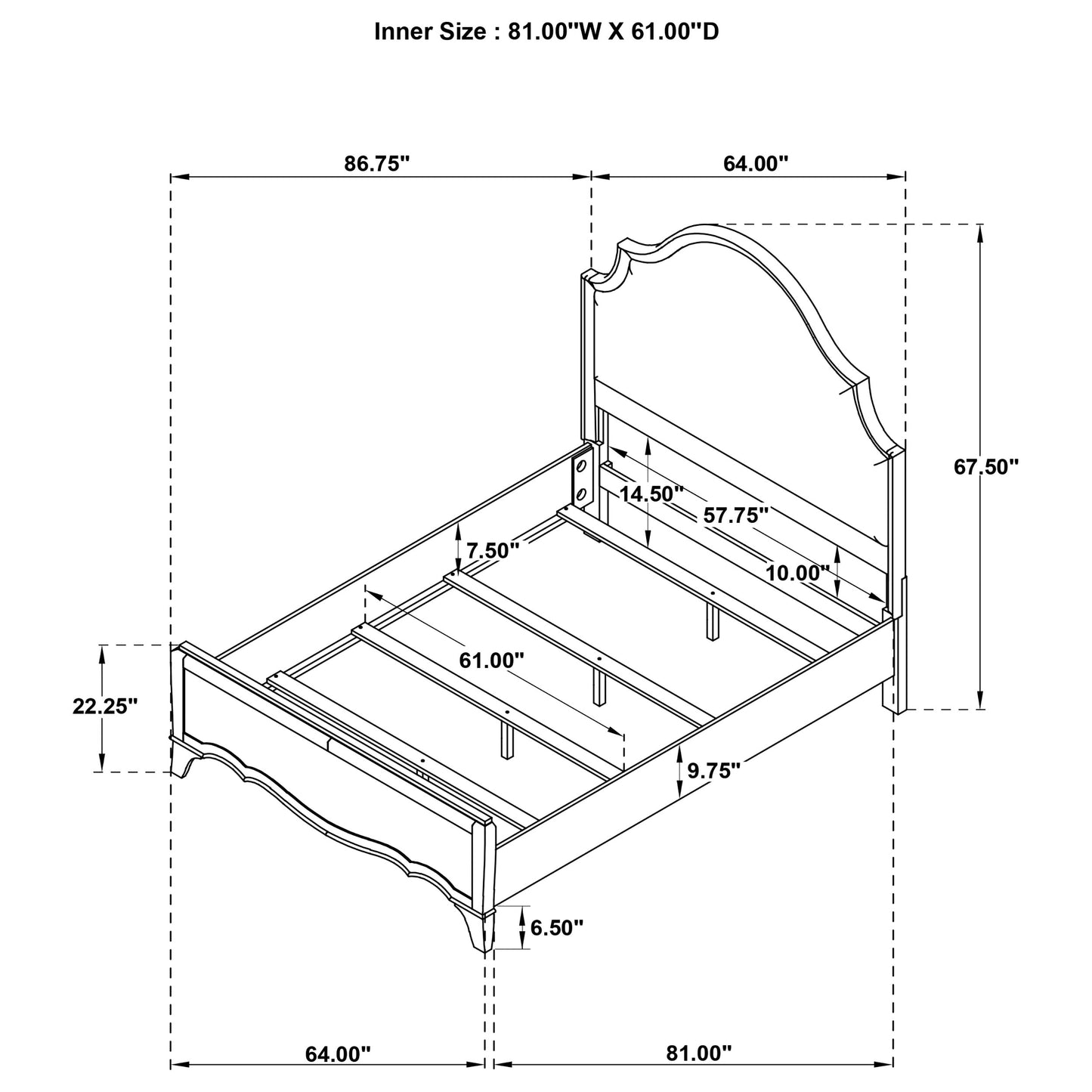 Revello 4-piece Queen Bedroom Set Washed Mango