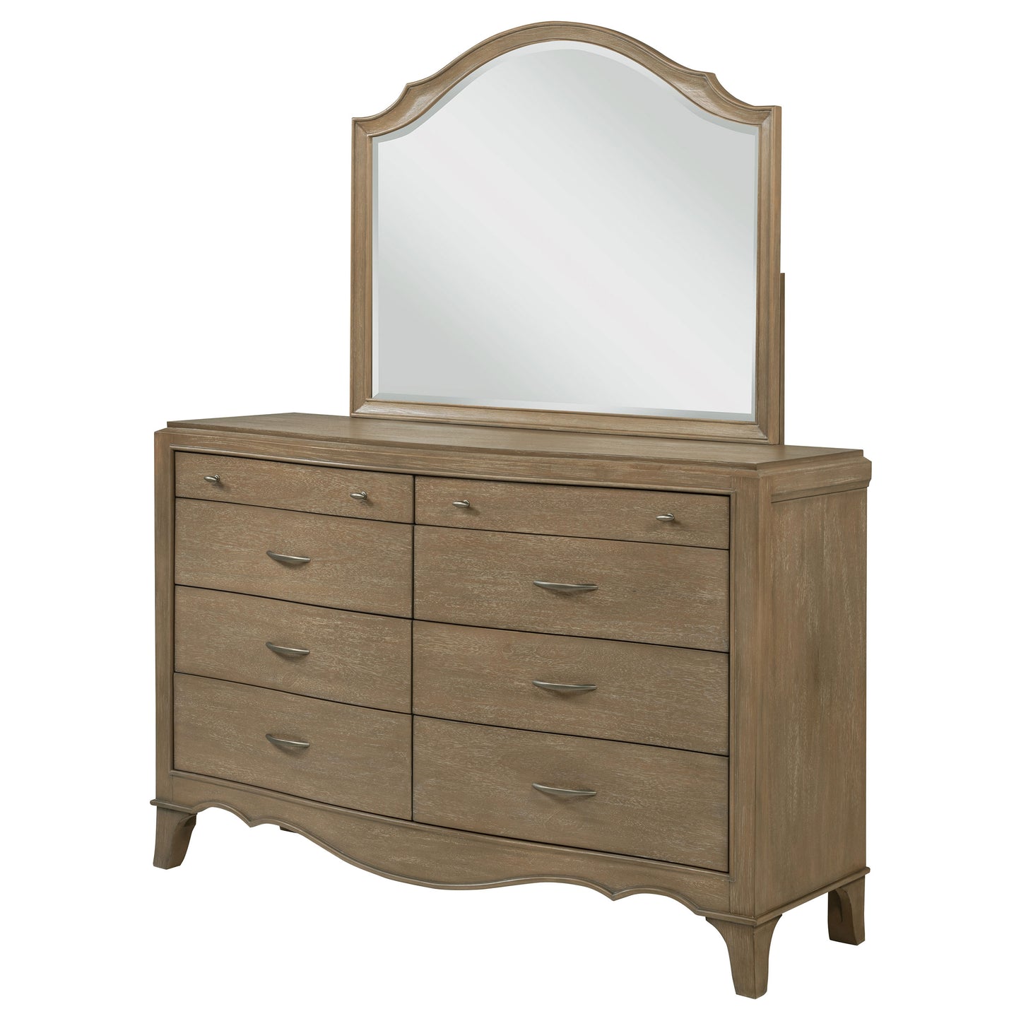 Revello 8-drawer Bedroom Dresser with Mirror Washed Mango