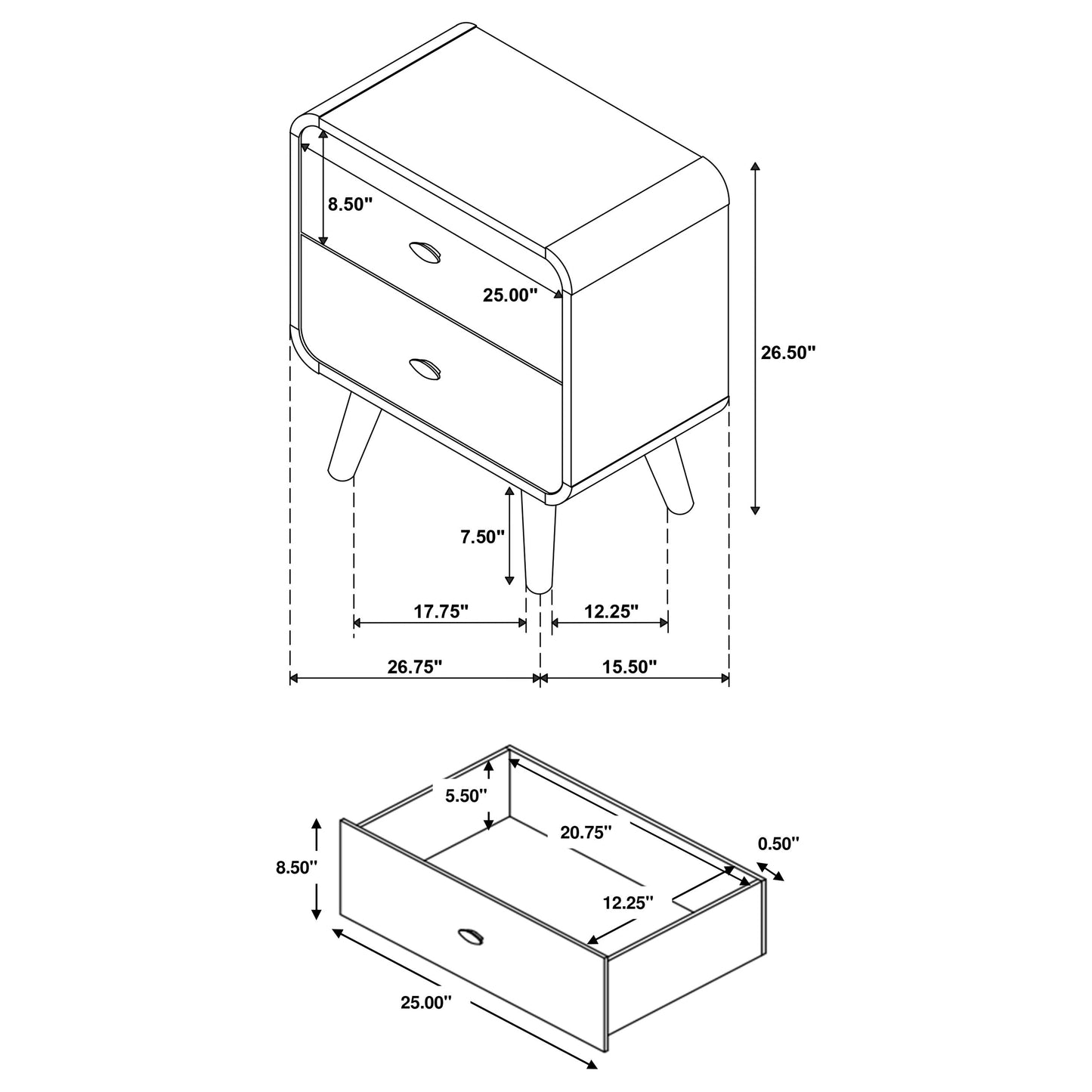 Robyn 4-piece California King Bedroom Set Light Ash