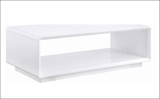 Paseo Rectangular Cocktail Coffee Table White High Gloss