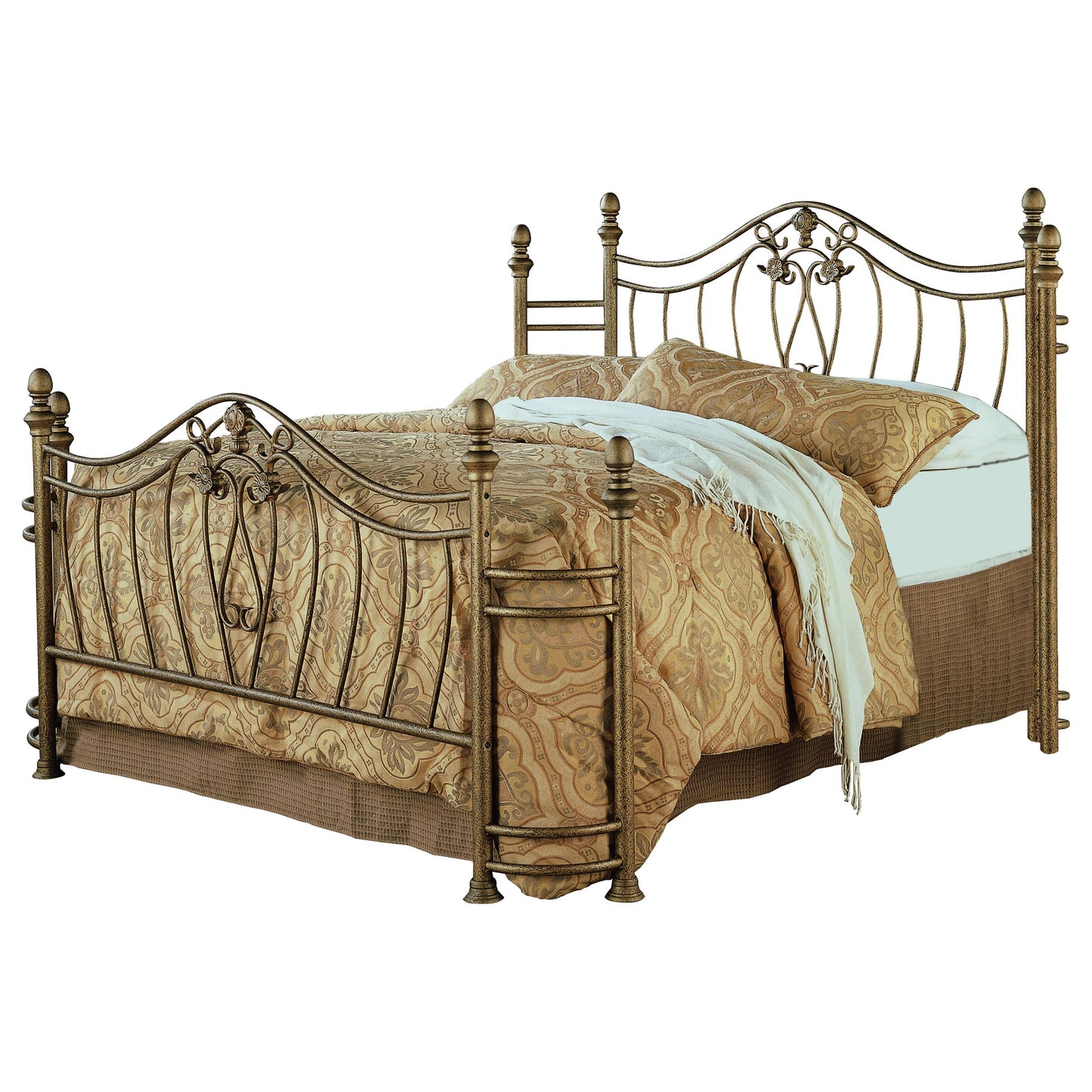 Sydney Queen Headboard and Footboard Brushed Gold