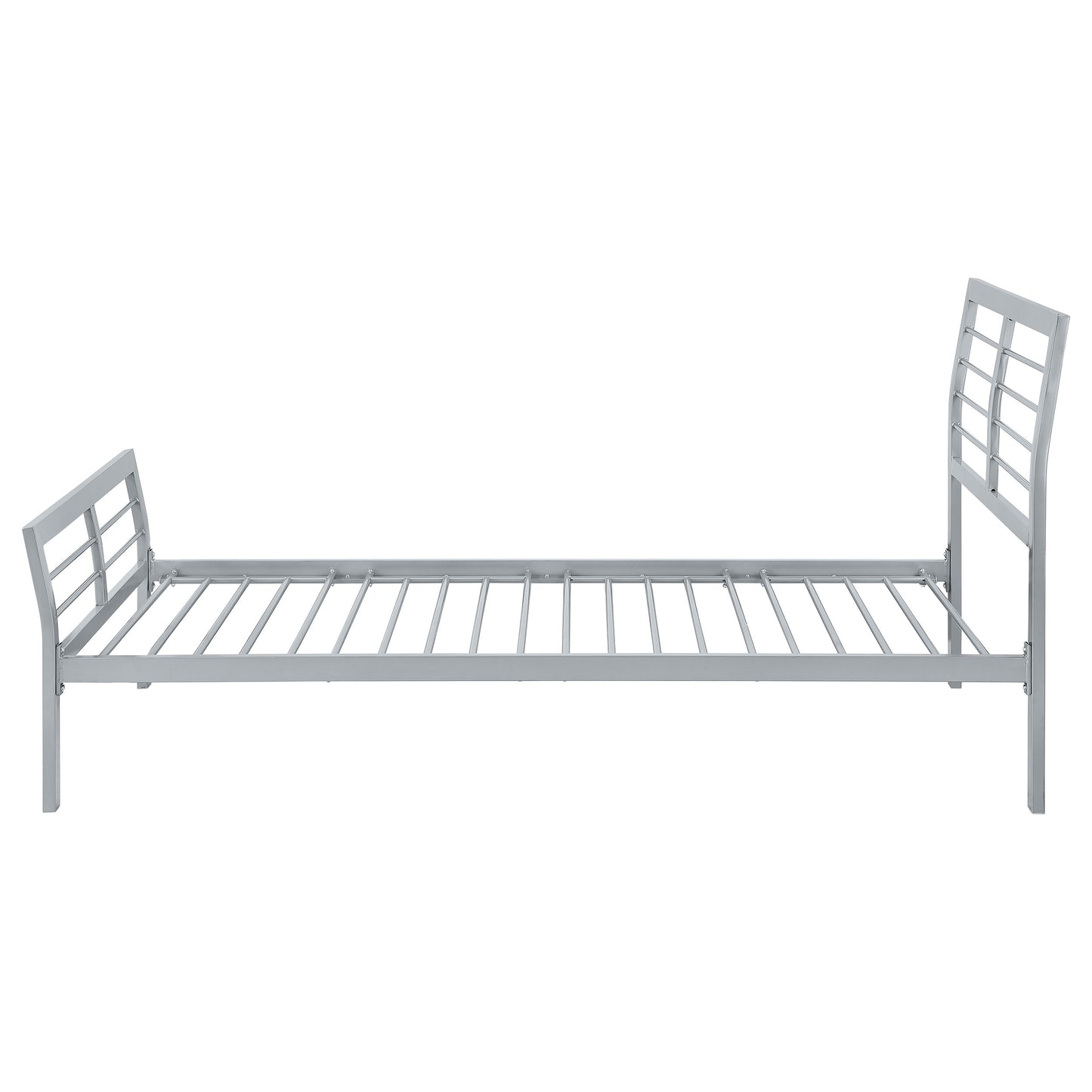 Cooper Metal Twin Open Frame Bed Silver