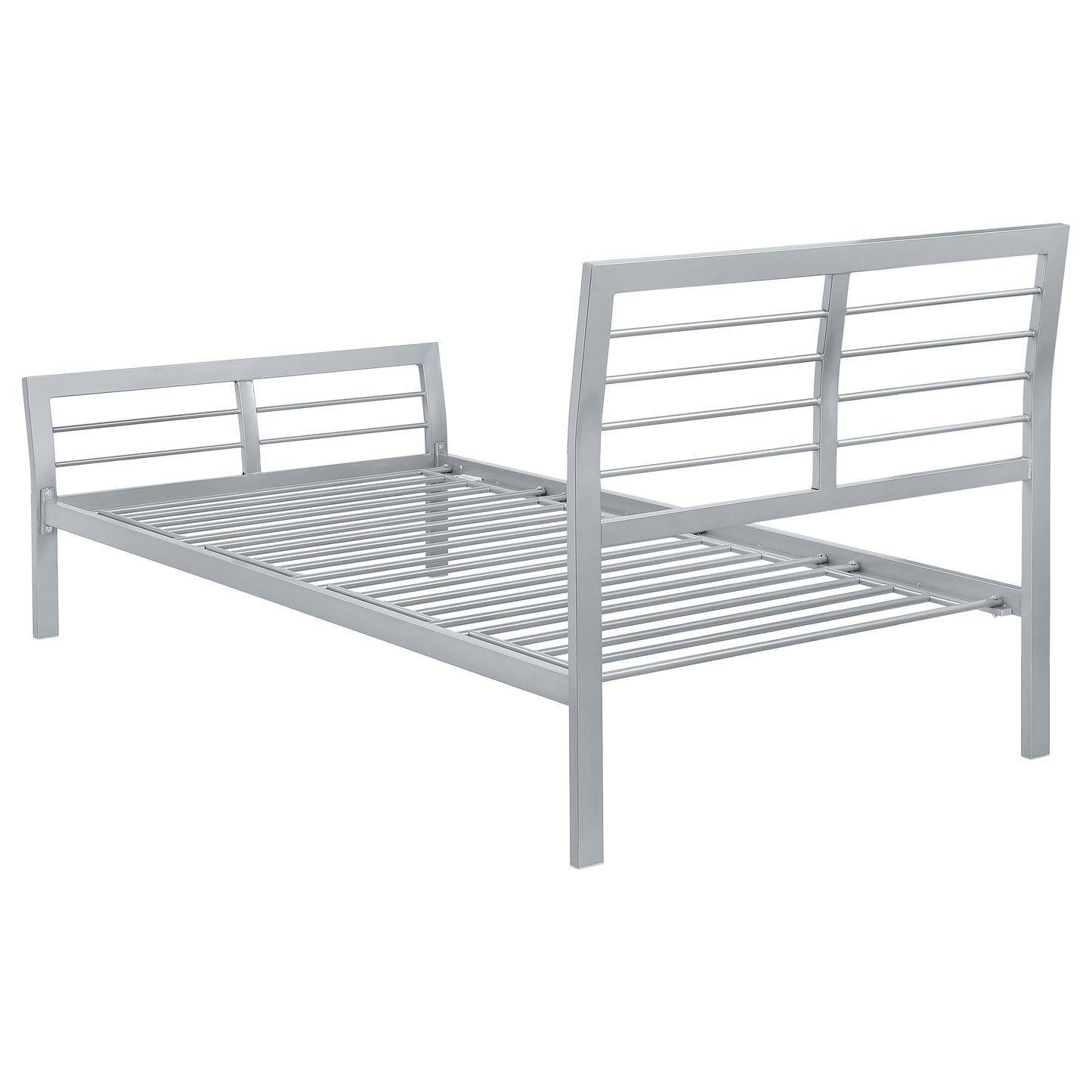 Cooper Metal Twin Open Frame Bed Silver