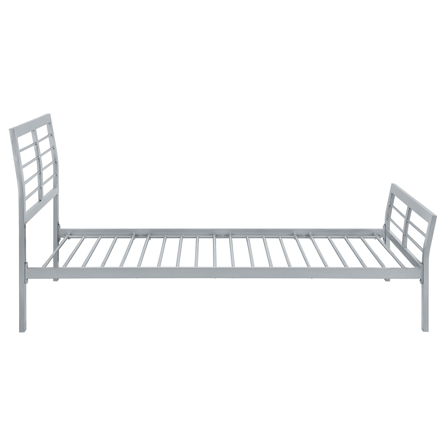 Cooper Metal Twin Open Frame Bed Silver