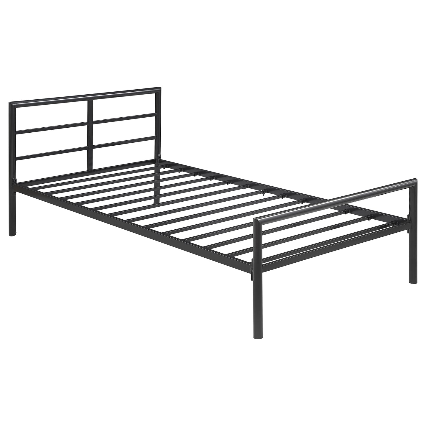 Fisher Metal Twin Open Frame Bed Gunmetal