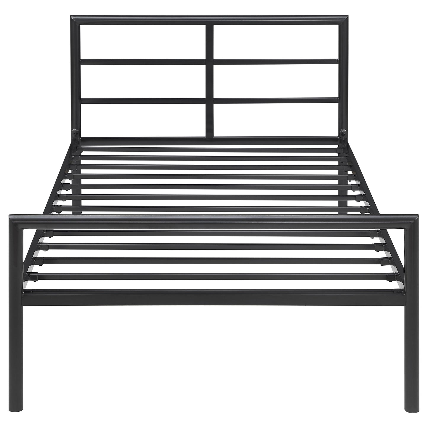 Fisher Metal Twin Open Frame Bed Gunmetal