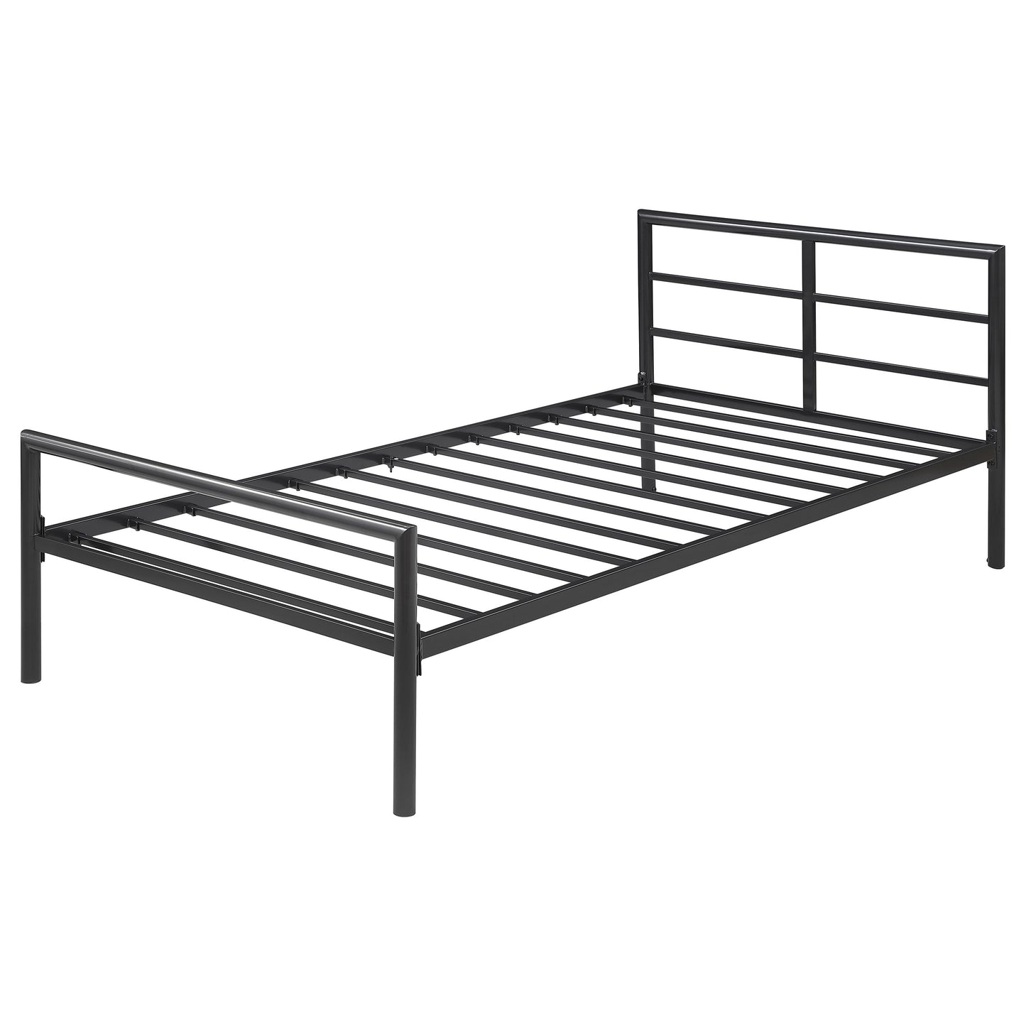 Fisher Metal Twin Open Frame Bed Gunmetal
