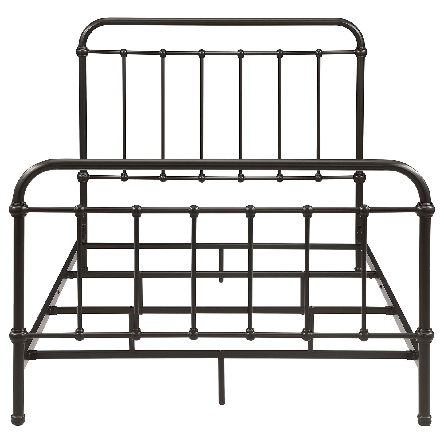 Livingston Metal Full Open Frame Bed Dark Bronze