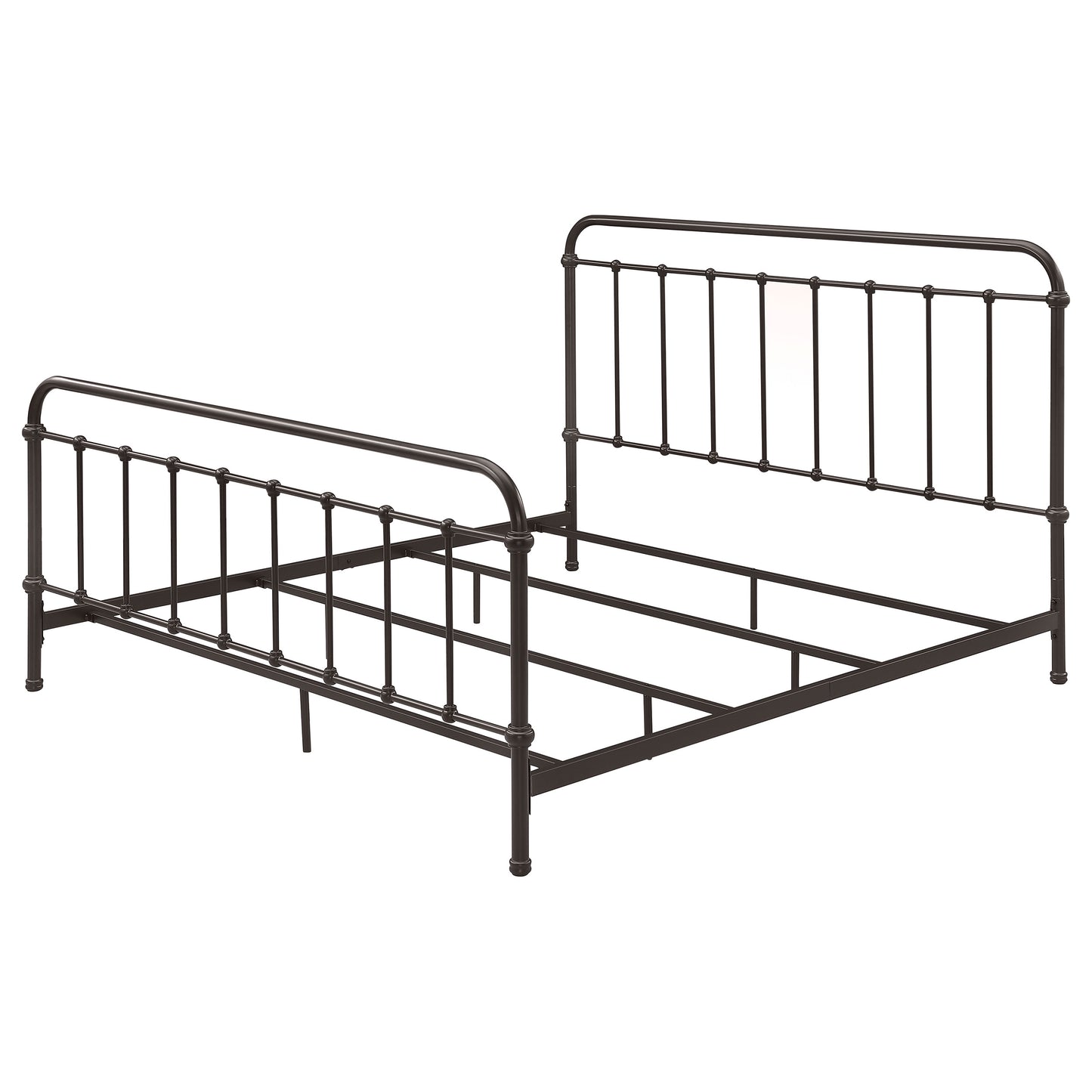 Livingston Metal Eastern King Open Frame Bed Dark Bronze