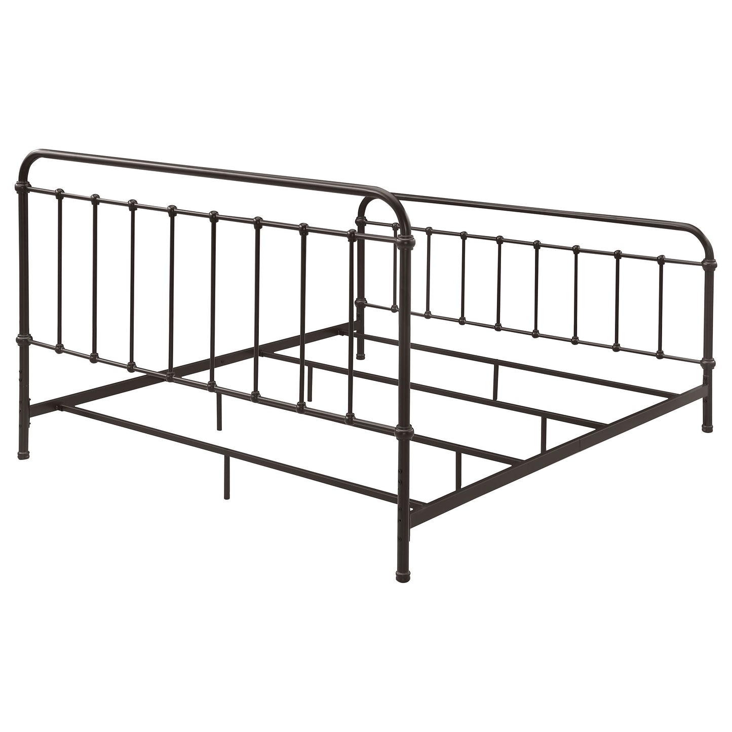 Livingston Metal Eastern King Open Frame Bed Dark Bronze