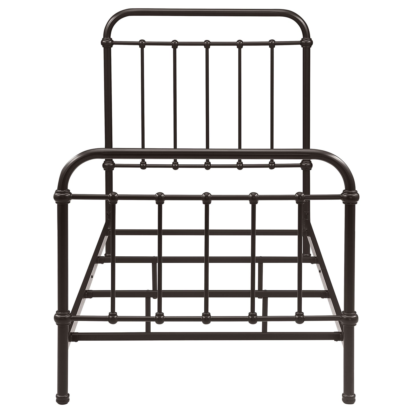 Livingston Metal Twin Open Frame Bed Dark Bronze