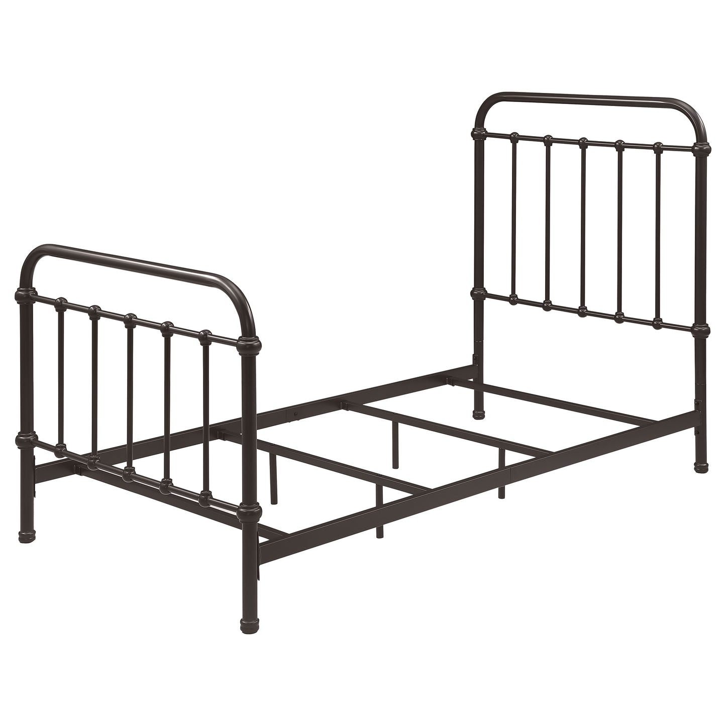 Livingston Metal Twin Open Frame Bed Dark Bronze