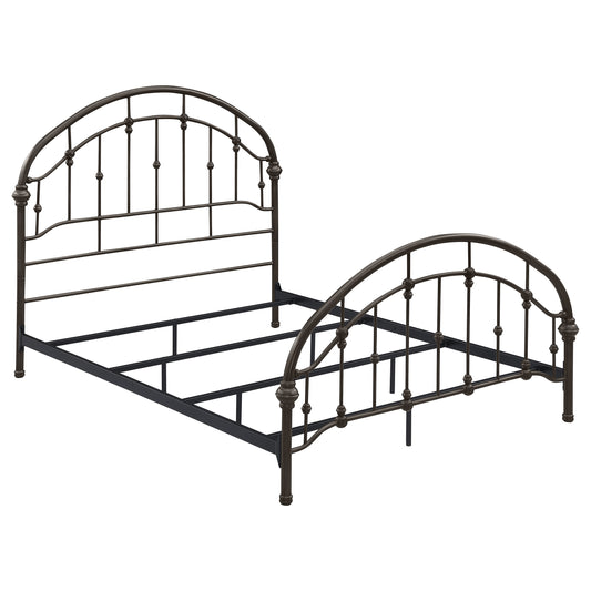 Rowan Metal Queen Open Frame Bed Dark Bronze